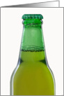 Unopened Green Beer Bottle Photo Blank Note Card