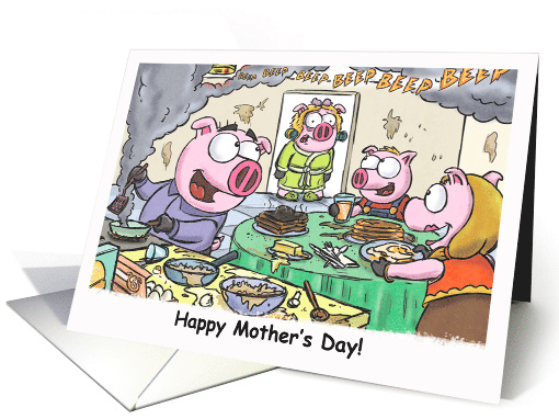 Piggy Nation - Happy Mother's Day from All of Us Children card