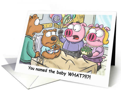Piggy Nation - Baby Name! card (1232732)