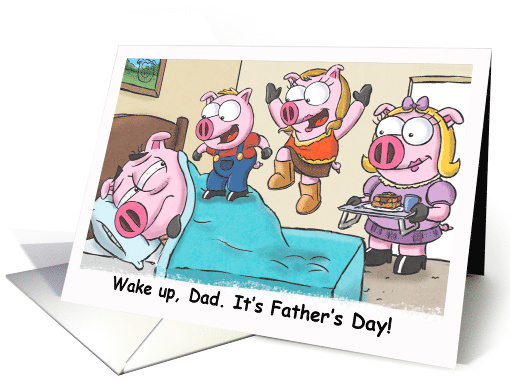Piggy Nation - Happy Father's Day! card (1241002)