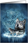 Celtic Wolf card