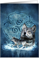Celtic Wolf card