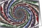 Spiraling Within - Fractal Art card