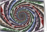 Spiraling Within - Fractal Art card