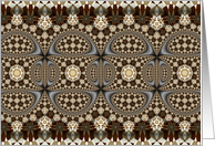 Hyperbolic Pattern 07 - Fractal Art card