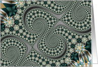 Hyperbolic Pattern 23 - Fractal Art card
