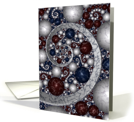 Stone River Path - Fractal Art card (1108634)