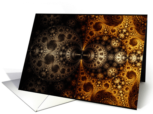 Night and Day - Fractal Art Blank Note card (1111338)