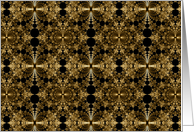 Golden Mural - Fractal Art card
