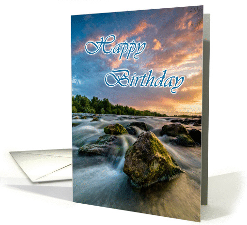 Happy Birthday-Bronze rock card (1101540)