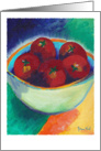 Tomatoes in a Bowl painting card