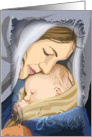 Mary Holding Baby Jesus card