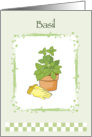 Basil Note Card