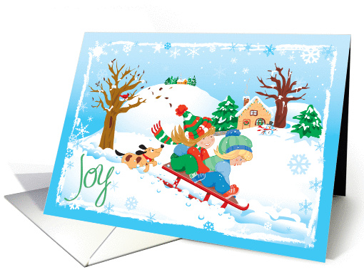 Sleigh ride in the Snow card (1157446)
