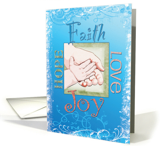 Christmas Card with Faith, Hope, Love and Joy card (1157450)