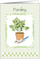 Parsley Note Card