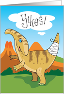 Get Well Dinosaur card