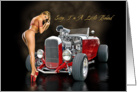 Hot Rod Birthday - Sorry To Be Late I’m A Little Behind card