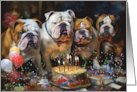 Happy Birthday From The Bulldog Gang card