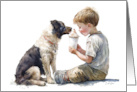 Friendship Is Sharing Ice Cream With Your Dog card
