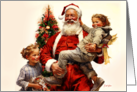 Children The Magic of Togetherness At Christmas card