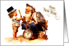 Father Time & Baby New Year Happy New Year card