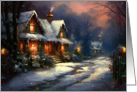 Embrace the Warmth of the Christmas Season Snow Cottage card