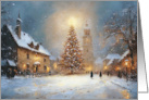 Silent Night Solitary Lights card