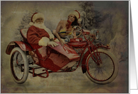 Hot Rod Christmas - Santa’s Biking Buddy card