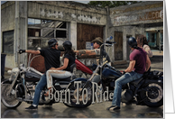 Hot Rod Birthday For Him - Born To Ride card