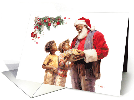 An African American Child's Smile At Christmas card (1774380)