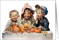 Creepy Kids Halloween card