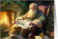 Santa’s Cozy Christmas Break card