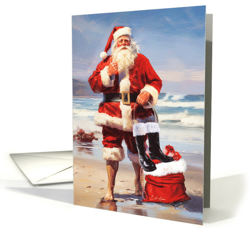 Santa By The Sea Christmas card (1801942)