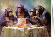 Chimpanzee Cheers: A Wild Birthday Bash! card