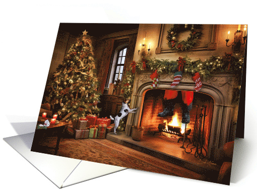 Chimney Claus and Canine Cheer card (1809698)