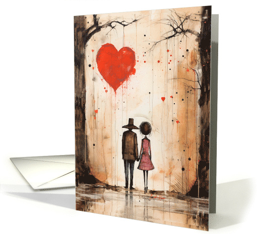Enchanted Love Stroll Valentine's Day card (1813384)