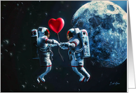 Celestial Love Valentine’s Day card