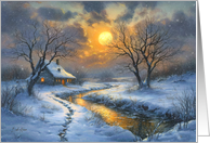 Winter’s Glow Christmas card