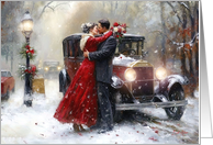 Timeless Love in Winter Valentine’s Day card