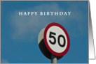 Happy 50th Birthday card