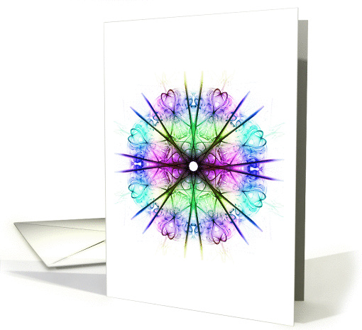 Love in the Stars Abstract Art Blank Note card (1106704)