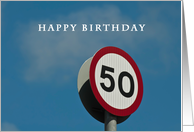 Happy 50th Birthday card