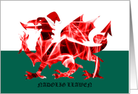 The Welsh Smoke Dragon Nadolig Llawen Christmas card