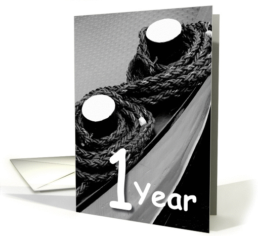 Rope on a ship - First wedding anniversary card (1116028)