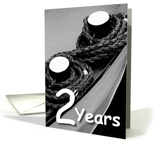 Rope on a ship - 2nd Wedding Anniversary card (1119088)