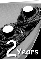 Rope on a ship - 2nd Wedding Anniversary card