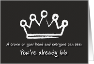 A crown on your head. 66th Birthday card