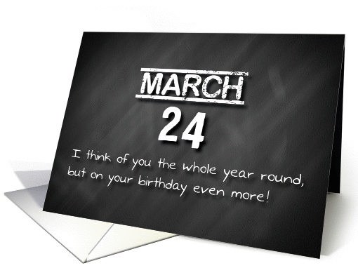 Birthday March 24th card (1168636)