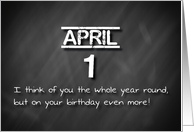 Birthday April 1st